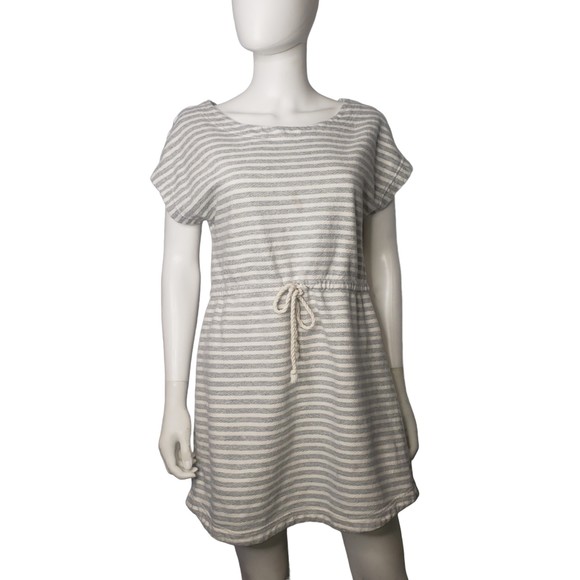 TRIXIE + LULU Gray and White Nautical Striped Dress Size Medium - Picture 5 of 5
